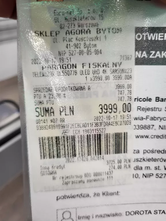 SAMSUNG QLED QE55Q77B GWARANCJA RTV!