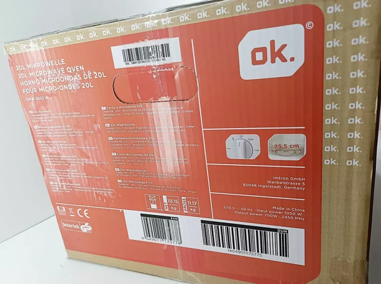 KUCHENKA MIKROFALOWA OK. OMW 2022 W
