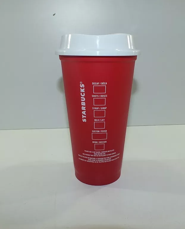 STARBUCKS KUBEK WIELORAZOWY 473ML REUSABLE ŚWIĘTA BRAK PRZYKRYWKI