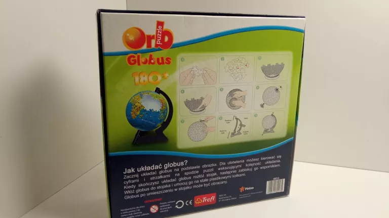 puzzle-3d-trefl-globus-180-stan-uzywany