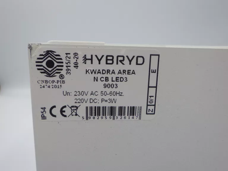 LAMPA KWADRA HYBRYD AREA N CB LED3 3W