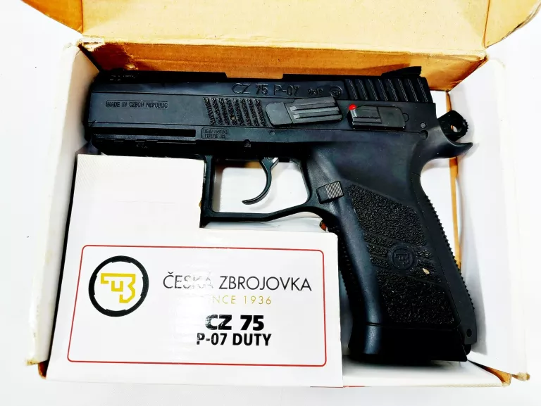 WIATRÓWKA ASG PISTOLET CZ 75 P-07 DUTY 4.5 MM CO2