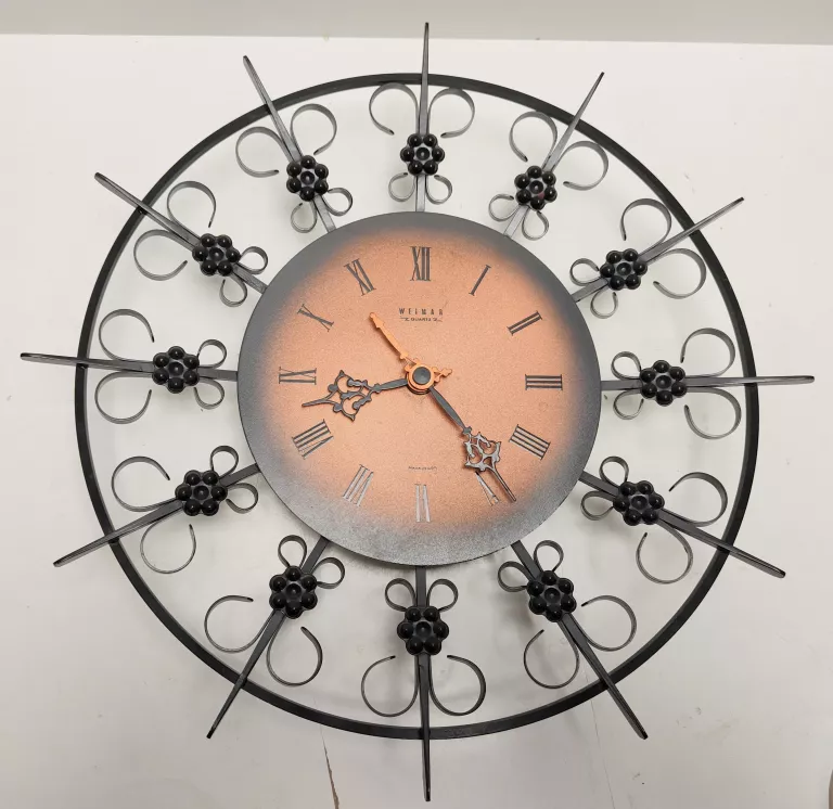 METALOWY ZEGAR WEIMAR QUARTZ MADE IN GDR