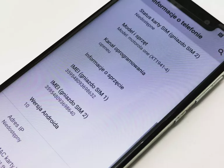 MOTOROLA ONE XT1941-4 64GB/4GB