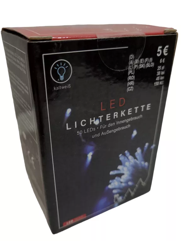 ŁAŃCUCH Z LAMPKAMI LED 50 (ZIMNOBIAŁE)