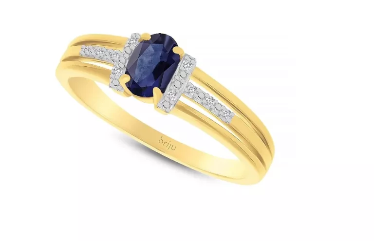 BRIJU PIERŚCIONEK ZŁOTY Z DIAMENTAMI 0,60 CT 333