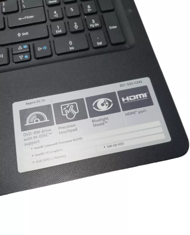 laptop-acer-aspire-es-15-zasilacz-stan-uzywany