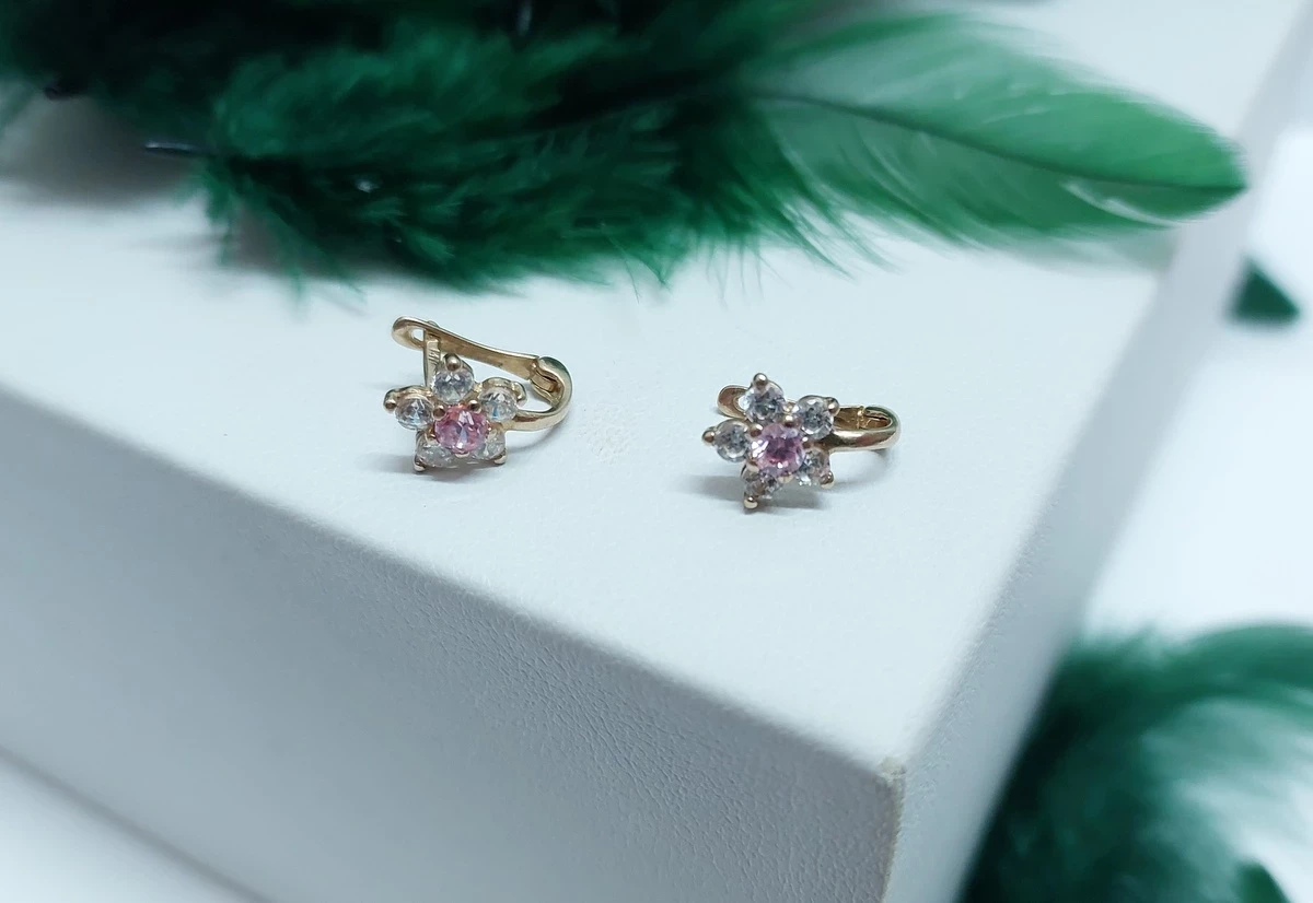 okazja-sliczne-zlote-kolczyki-kwiatki-585-ean-gtin-5905868202380