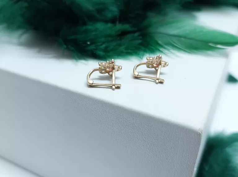 okazja-sliczne-zlote-kolczyki-kwiatki-585-rodzaj-zapiecia-2207-4