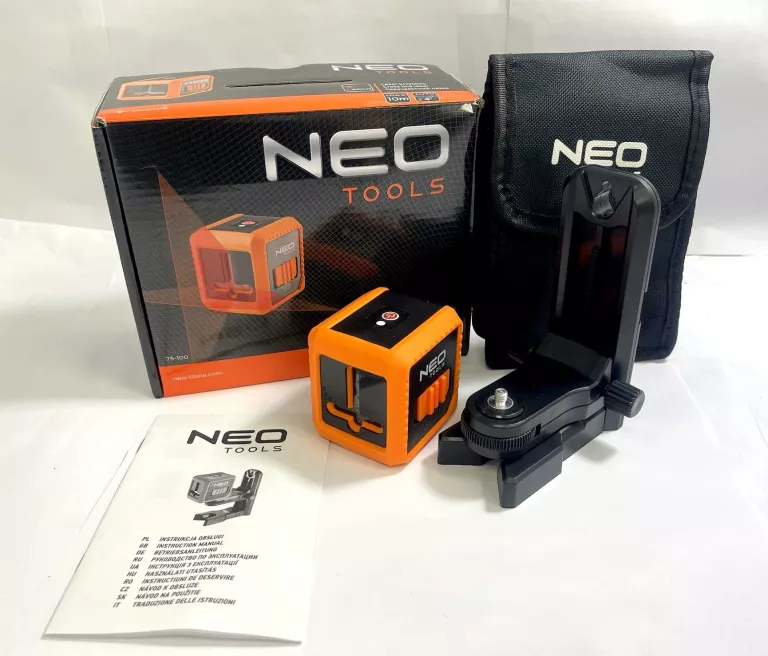 NEO 75-100 POZIOMICA LASER KRZYŻOWY UCHWYT IGŁA!
