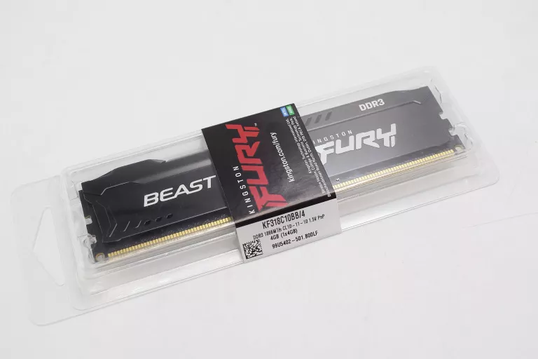 KINGSTON FURY 4GB 1866 MHZ CL10 BEAST BLACK DDR3