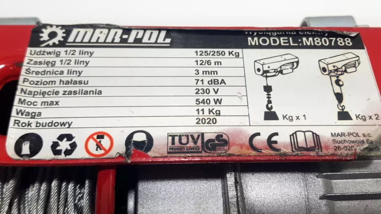 WCIĄGARKA MAR-POL M80788 230V