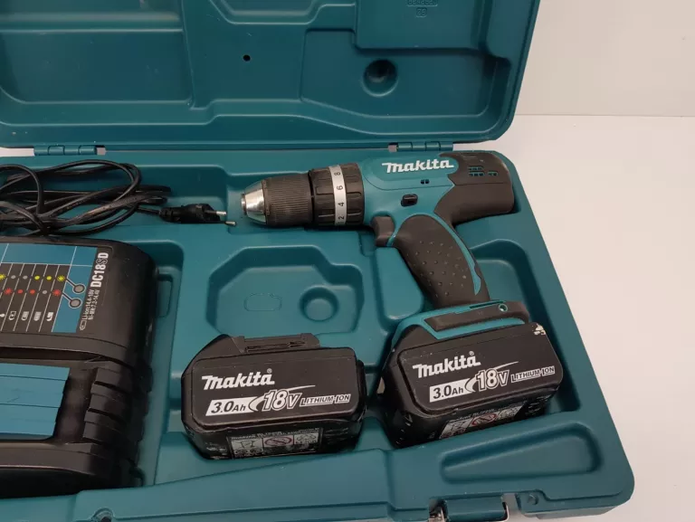 wiertarko-wkretarka-makita-dhp453-dwa-aku-stan-uzywany
