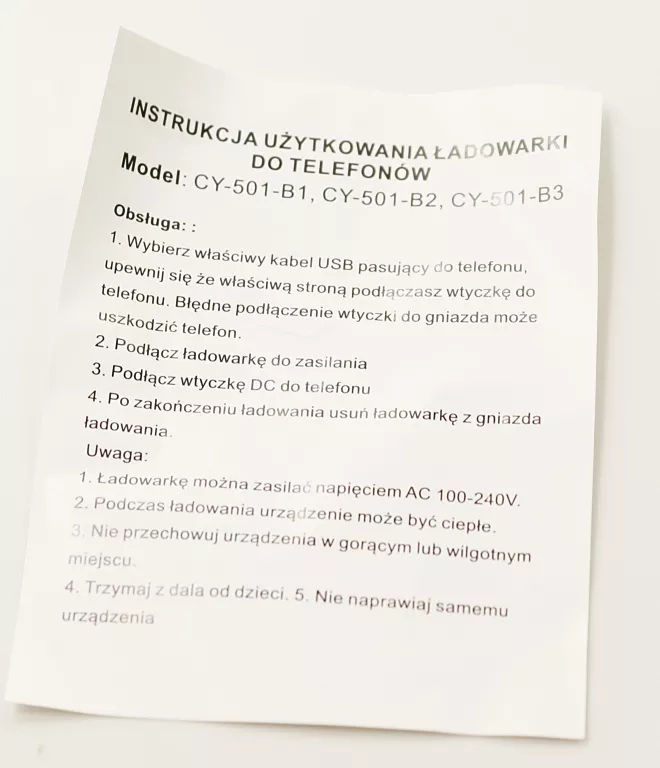 ŁADOWARKA MICRO USB 2A