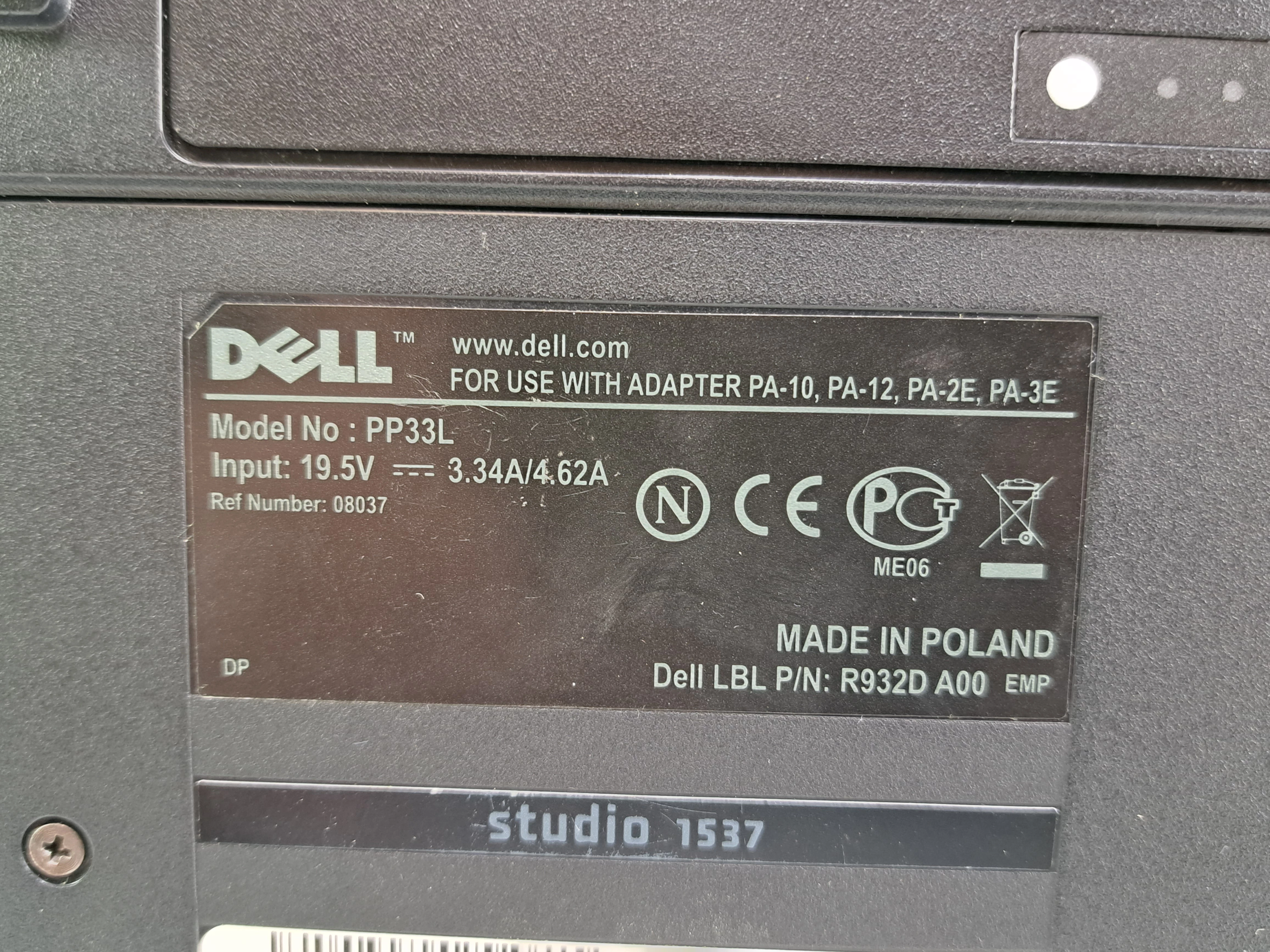 laptop-dell-studio-1537-pp33l-3250gb-typ-dysku-twardego-hdd