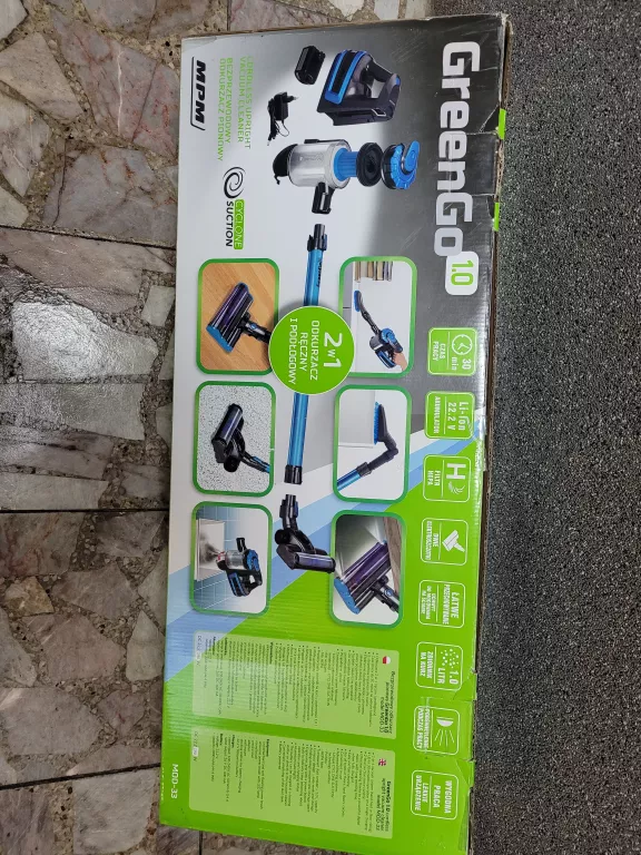 ODKURZACZ BEZPRZEWODOWY GREENGO 1.0 MOD 33 WADA