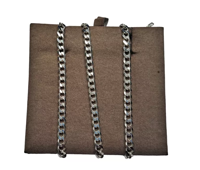 SREBRNY ŁAŃCUSZEK PANCERKA 20,26G 60CM