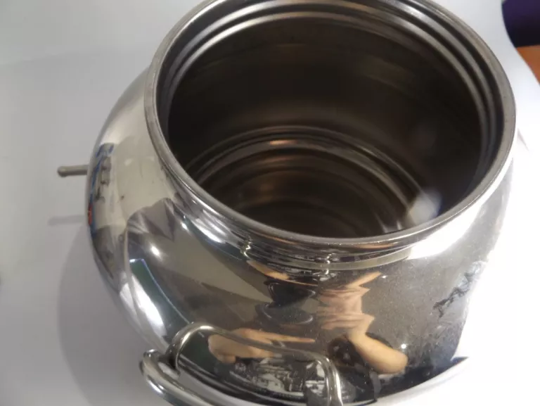 ZBIORNIK BECZKA BAŃKA POJEMNIK INOX 5L OLIWA KRAN