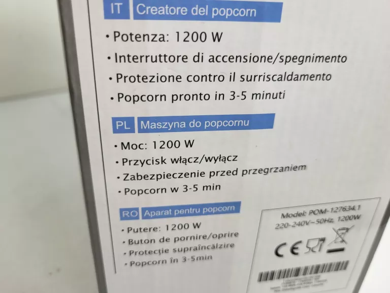 URZĄDZENIE DO POPKORNU WAVERS