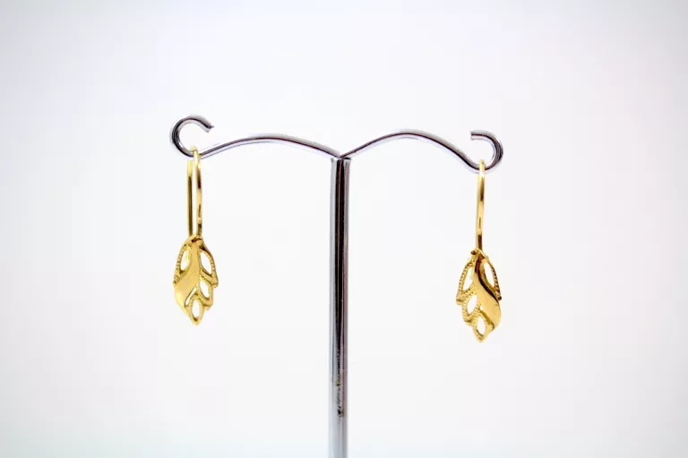 ZŁOTE KOLCZYKI LISTKI PR. 333 1,15G