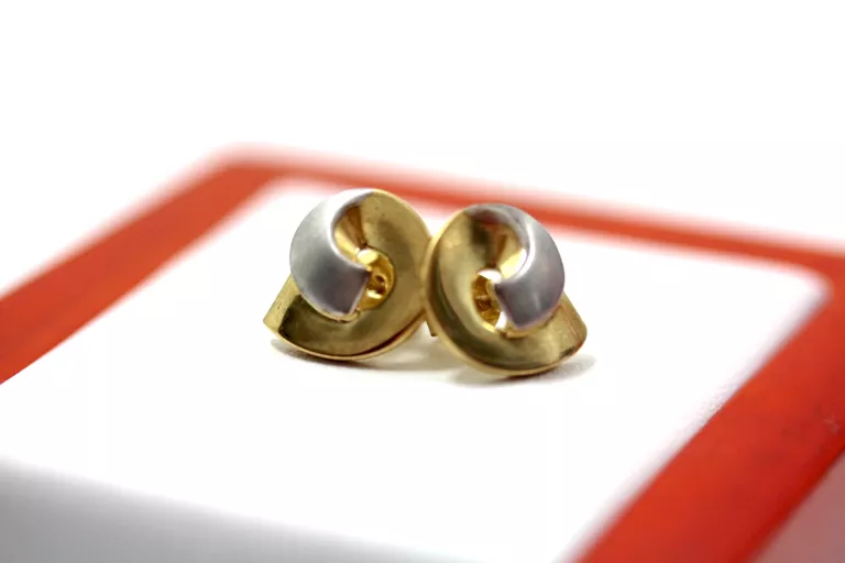 ELEGANCKIE NOWE ZŁOTE KOLCZYKI PR.333 2,15G