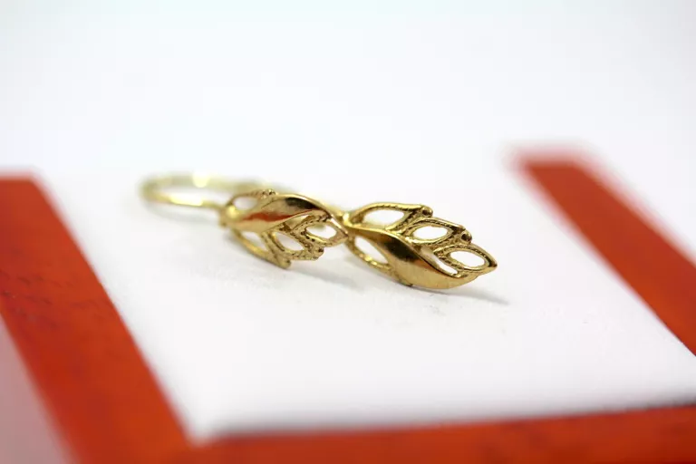 ZŁOTE KOLCZYKI LISTKI PR. 333 1,15G