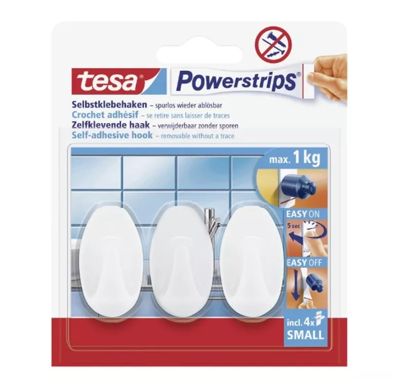 WIESZAK SAMOPRZYLEPNY TESA POWERSTRIPS