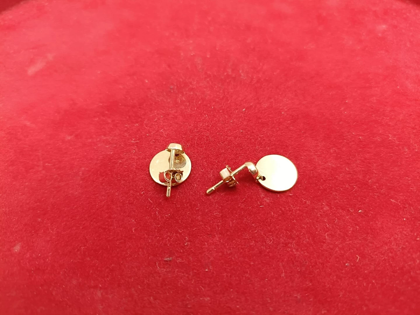 zlote-kolczyki-wiszace-blaszki-585-stan-uzywany