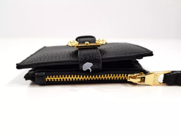 VERSACE JEANS COUTURE PORTFEL DAMSKI CZARNY MAŁY