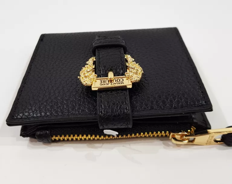 VERSACE JEANS COUTURE PORTFEL DAMSKI CZARNY MAŁY