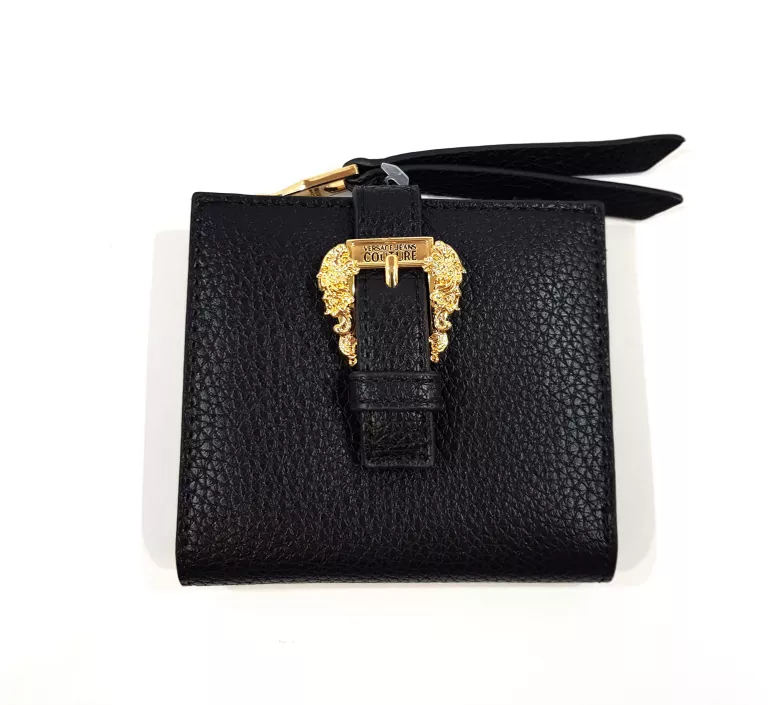 VERSACE JEANS COUTURE PORTFEL DAMSKI CZARNY MAŁY