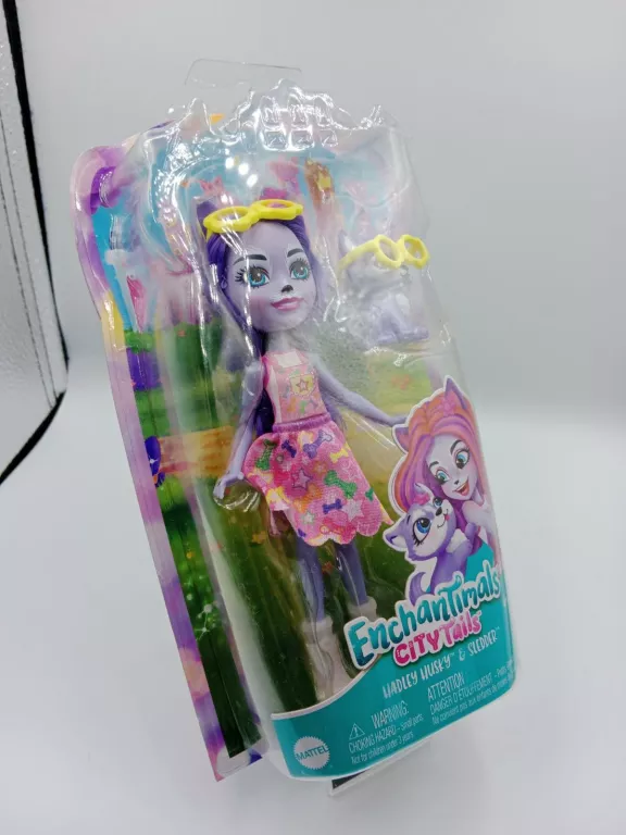 MATTEL ENCHANTIMALS CITY TAILS HADLEY HUSKY HHB90