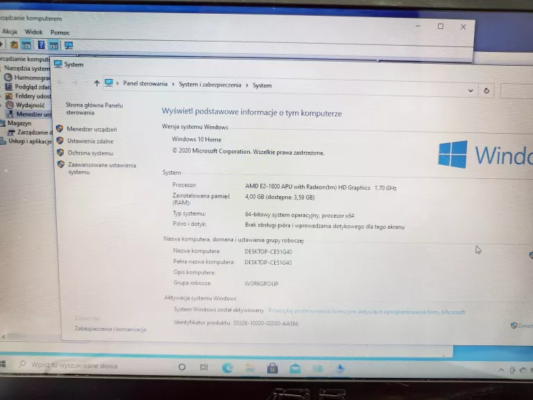 LAPTOP ASUS X401U E2/4GB/500GB
