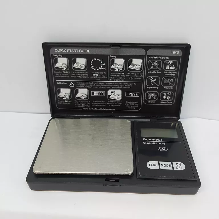 ELEKTRONICZNA WAGA JUBILERSKA W-005 0,1G/500G