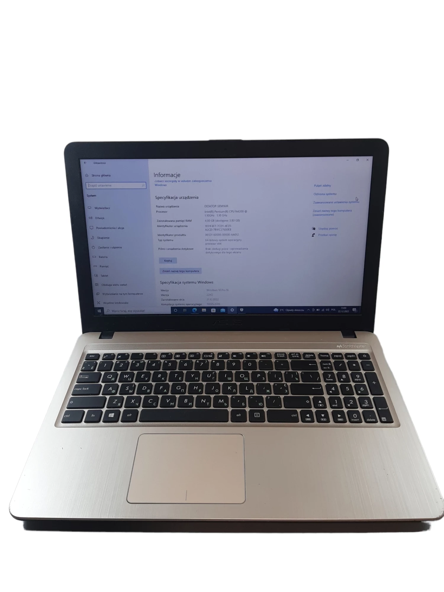 laptop-asus-x540n-stan-uzywany