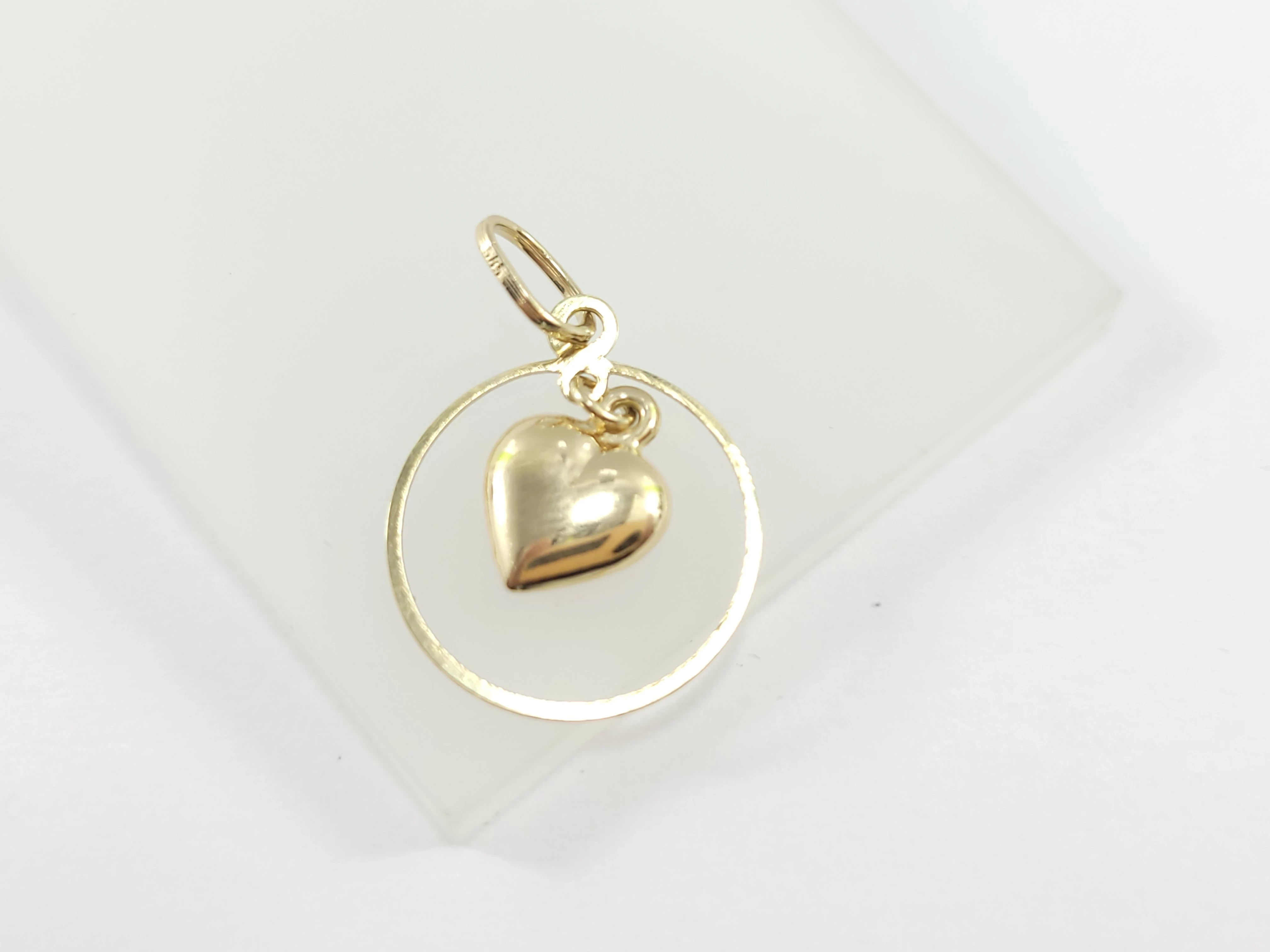 zlota-zawieszka-serce-w-kolku-585-064g-stan-uzywany