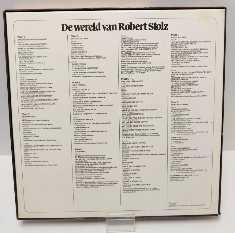 ZESTAW 8 PŁYT DE WERELD VAN ROBERT STOLZ