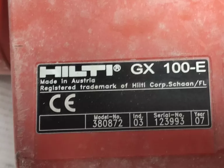 OKAZJA!!! GWOŹDZIARKA GAZOWA HILTI GX 100-E
