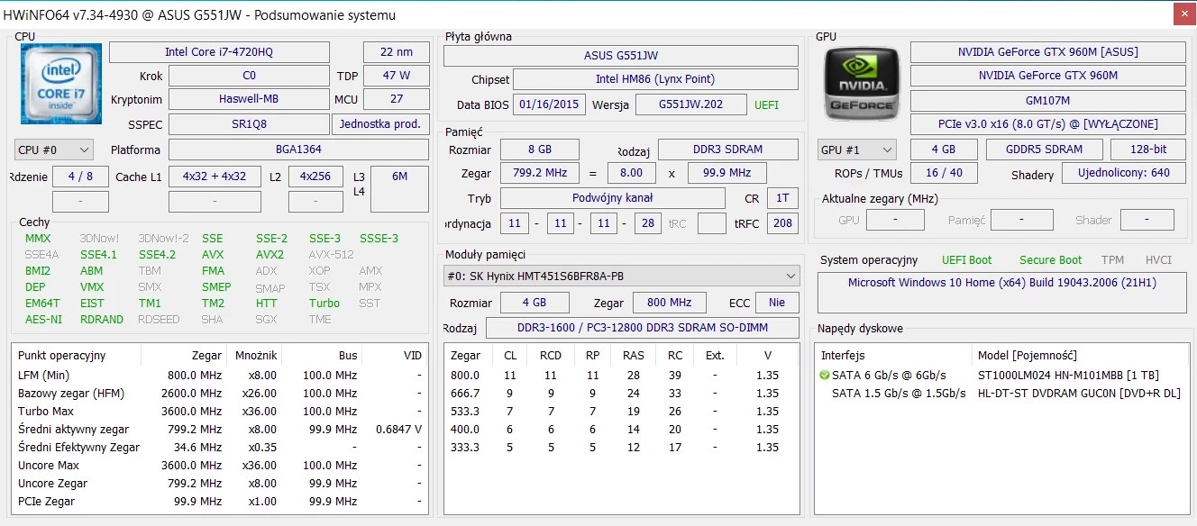 laptop-asus-rog-g551j-win10i78gb1tb-hdd-opis-stan-uzywany