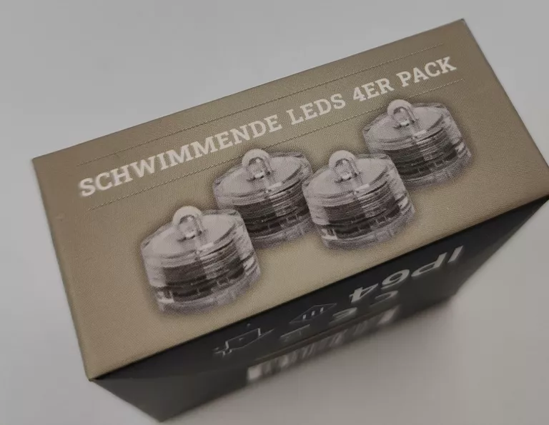 ŚWIECZKI PŁYWAJĄCE LAMPKI LED 4SZT OKAZJA!!!