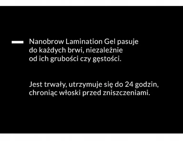 ŻEL DO BRWI BEŻOWY - NANOBROW LAMINATION GEL