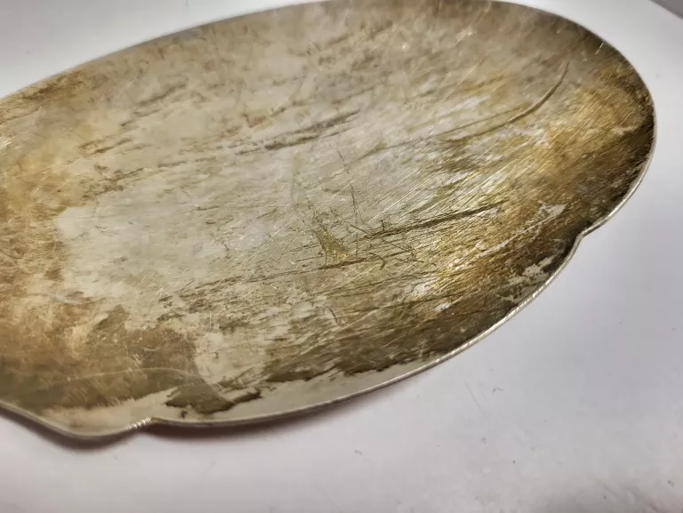 POSREBRZANA 90MIKRONAMI SREBRA ŁYŻKA 106,81G