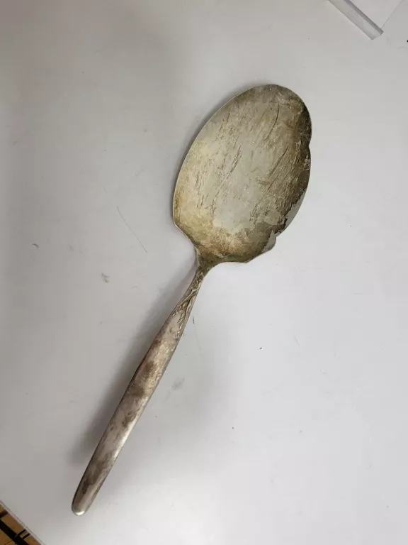 POSREBRZANA 90MIKRONAMI SREBRA ŁYŻKA 106,81G