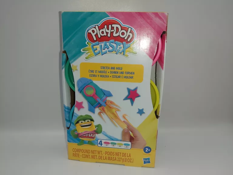 ZESTAW MAS PLASTYCZNYCH PLAYDOH ELASTIX BRIGHT