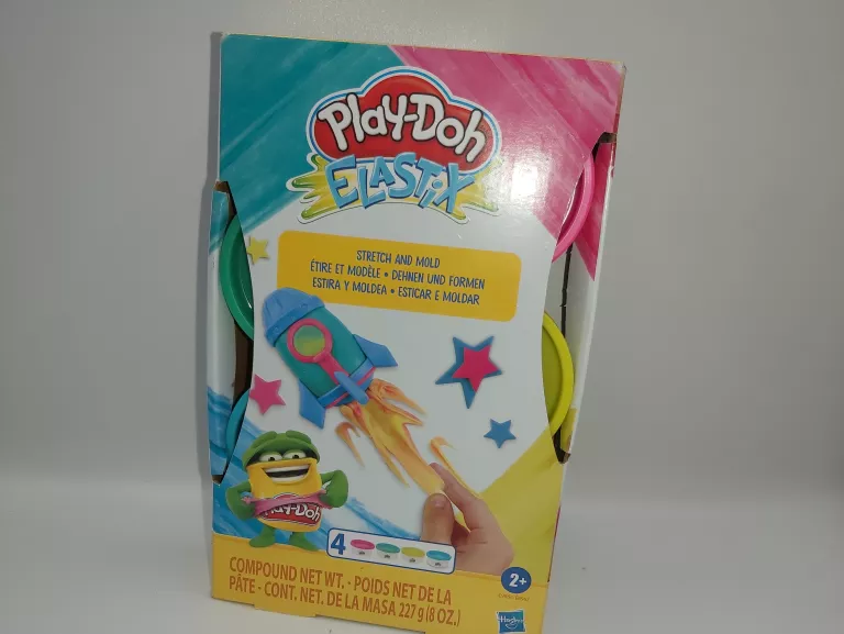 ZESTAW MAS PLASTYCZNYCH PLAYDOH ELASTIX BRIGHT