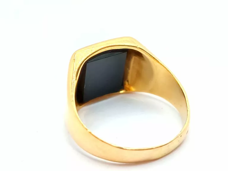 PIĘKNY ZŁOTY SYGNET 750 18K R20 7,79G