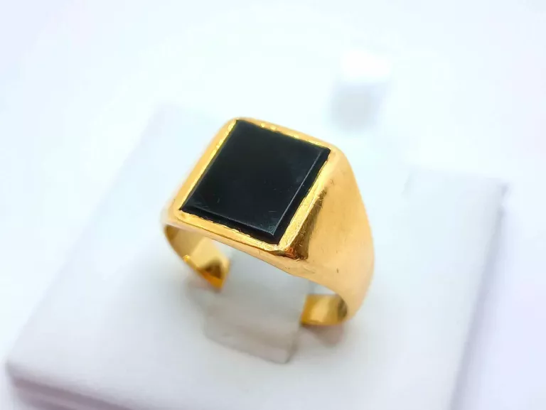 PIĘKNY ZŁOTY SYGNET 750 18K R20 7,79G