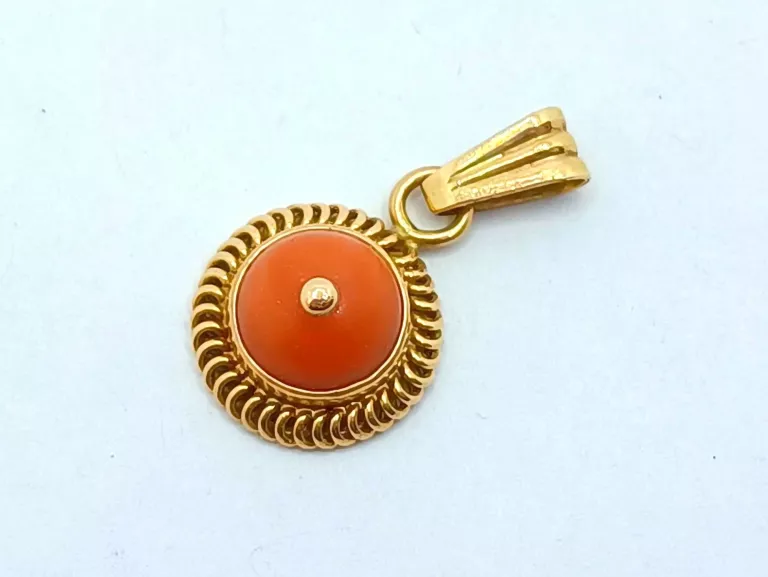 zlota-zawieszka-koral-585-14k-231g-stan-uzywany