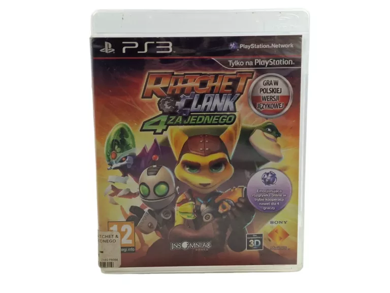 GRA NA PS3 RATCHET & CLANK 4 ZA JEDNEGO