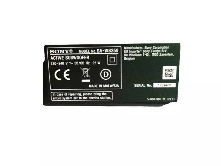 ZESTAW SOUNDBAR SONY SA-S350 +SUBWOOFER